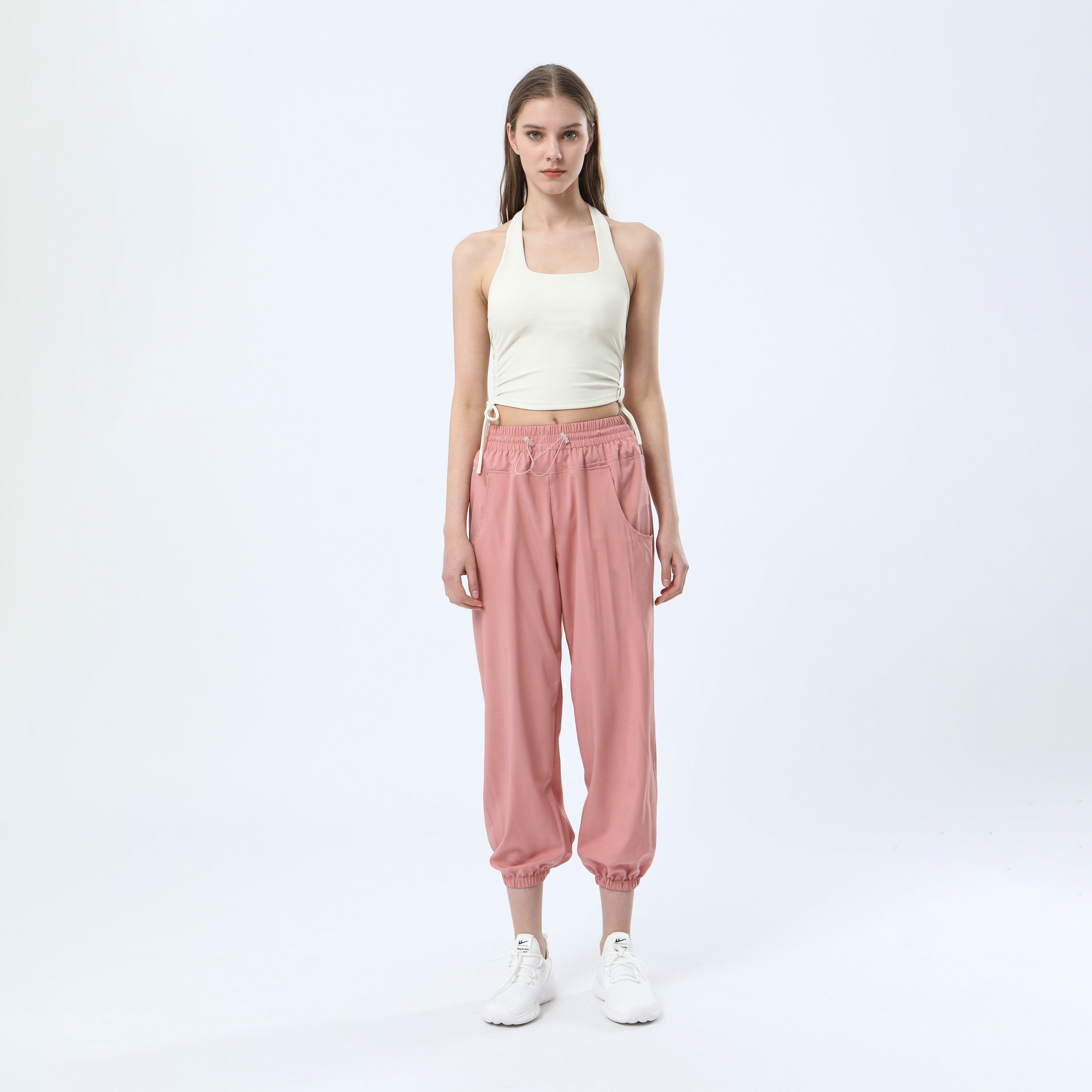 Halter Drawstring Tank Top