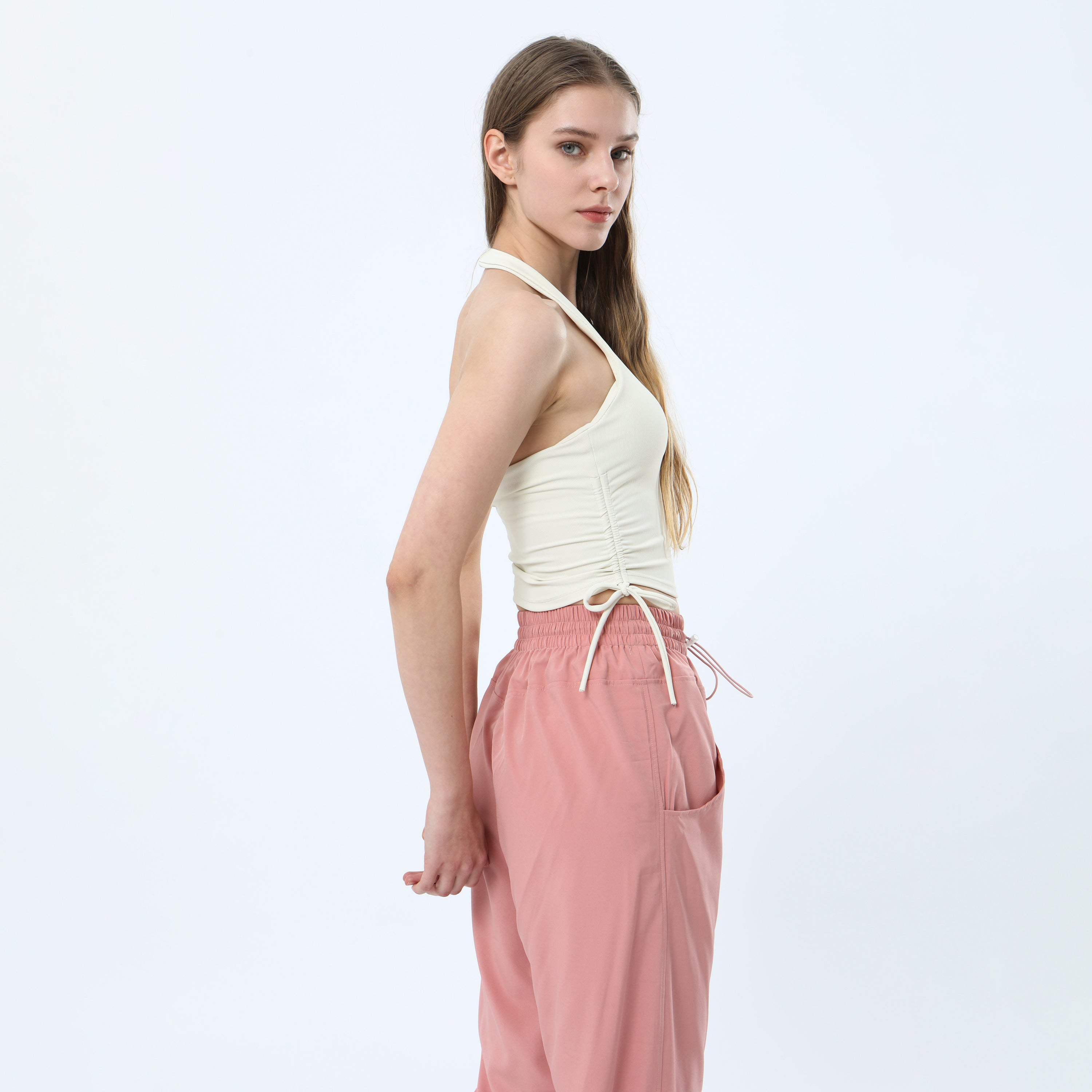 Halter Drawstring Tank Top