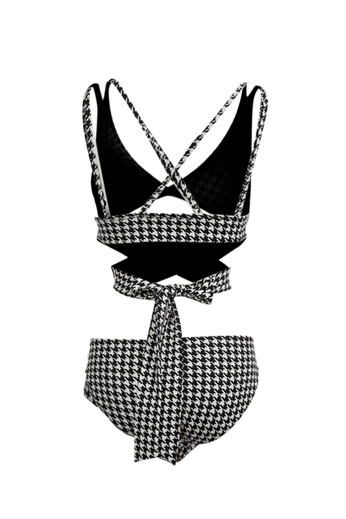 Houndstooth Bikini Separate Swimsuit