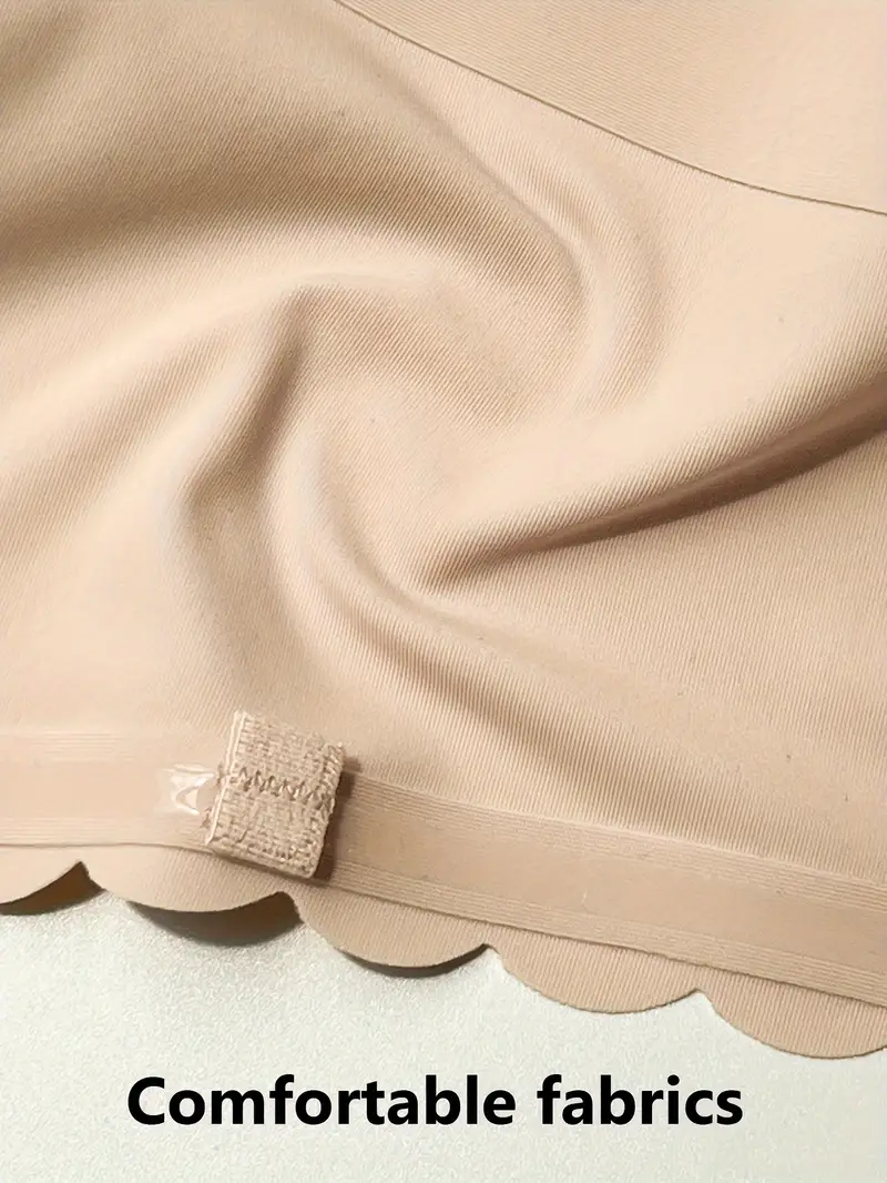 Front Closure Wireless Strapless Bra Beige