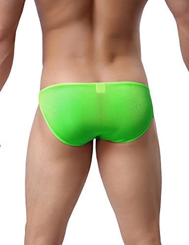 Avidlove Underwear Men's 4 Pack Classic Low Rise Stretchy Hip Briefs Bikini