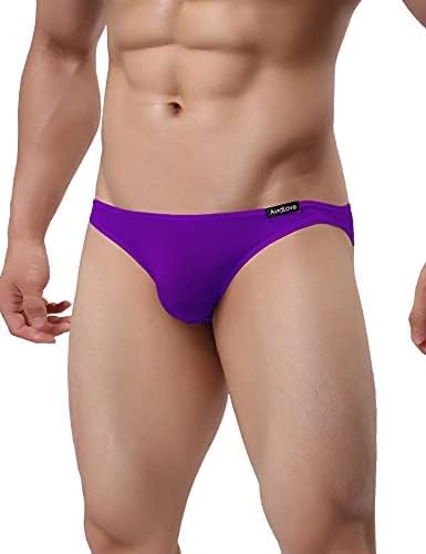 Avidlove Underwear Men's 4 Pack Classic Low Rise Stretchy Hip Briefs Bikini