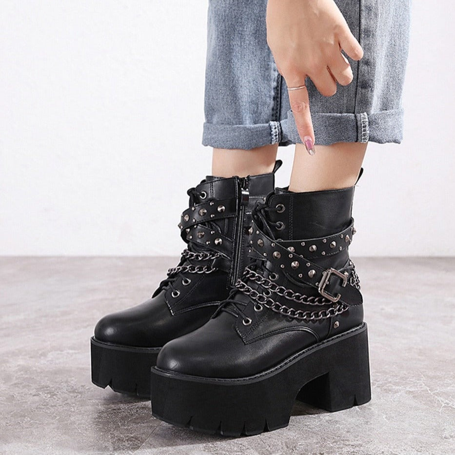 Gothic Style Aesthetic Boots