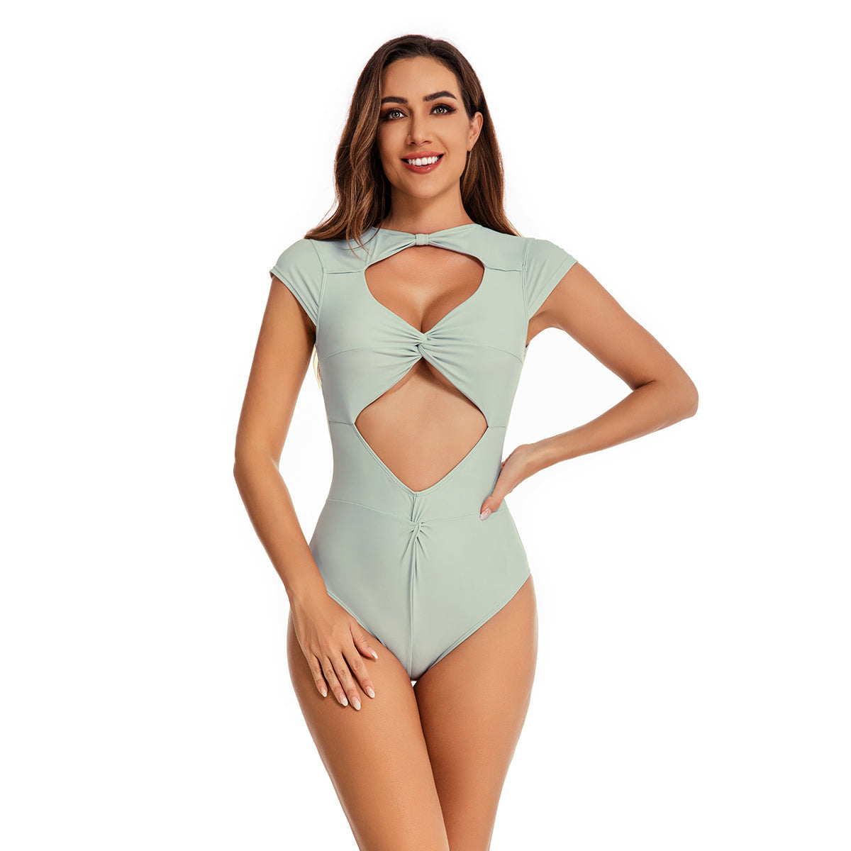 Cap Sleeve Surfing Swimsuits Bathing Suit