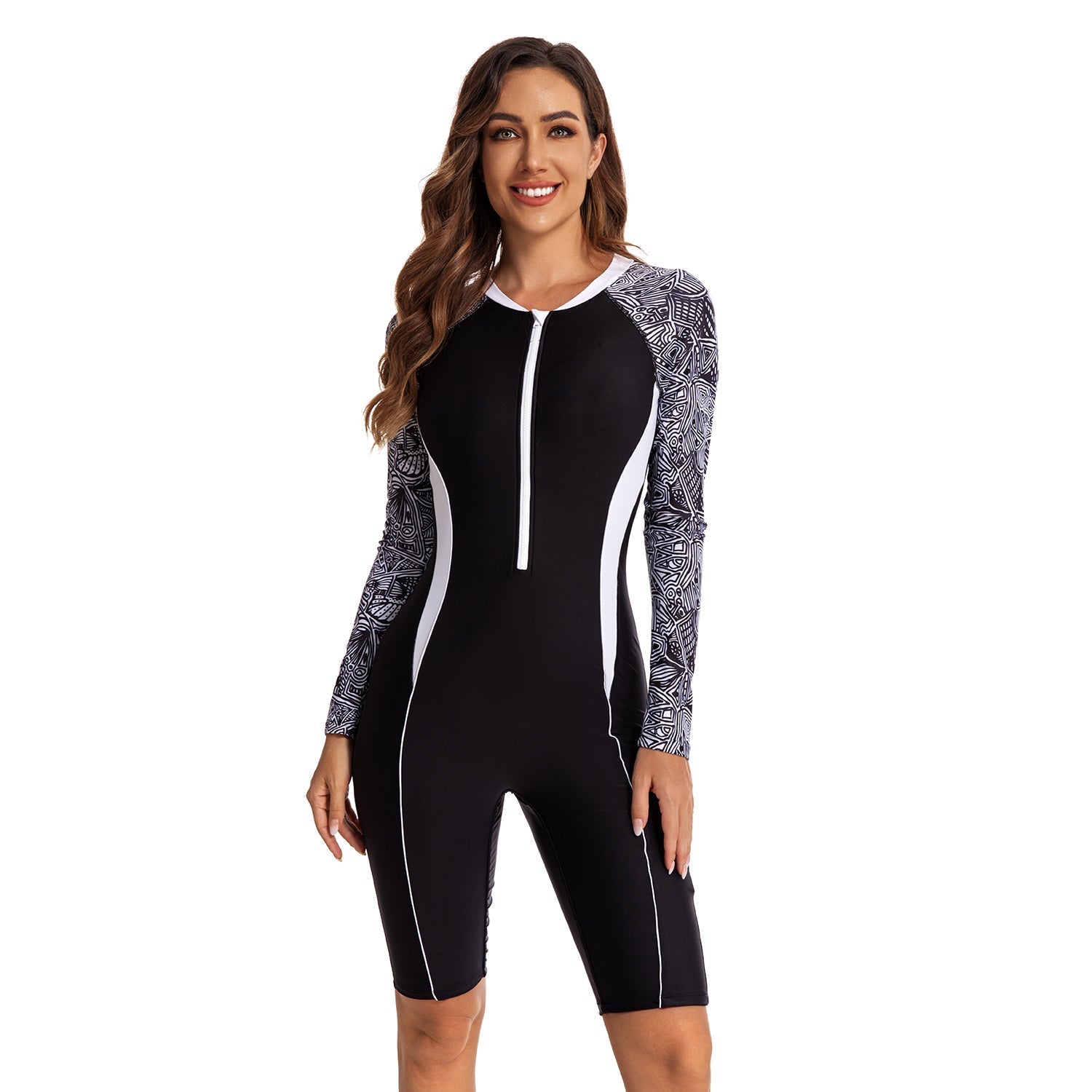 Long Sleeve One Piece Bathing Suit