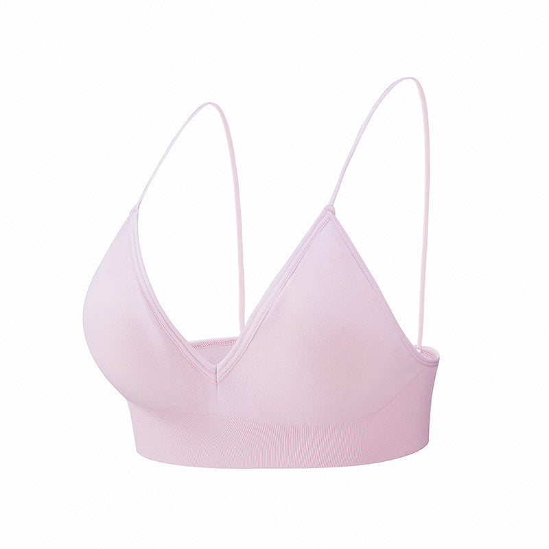 High Elasticity Spaghetti Straps Triangle Yoga Bra