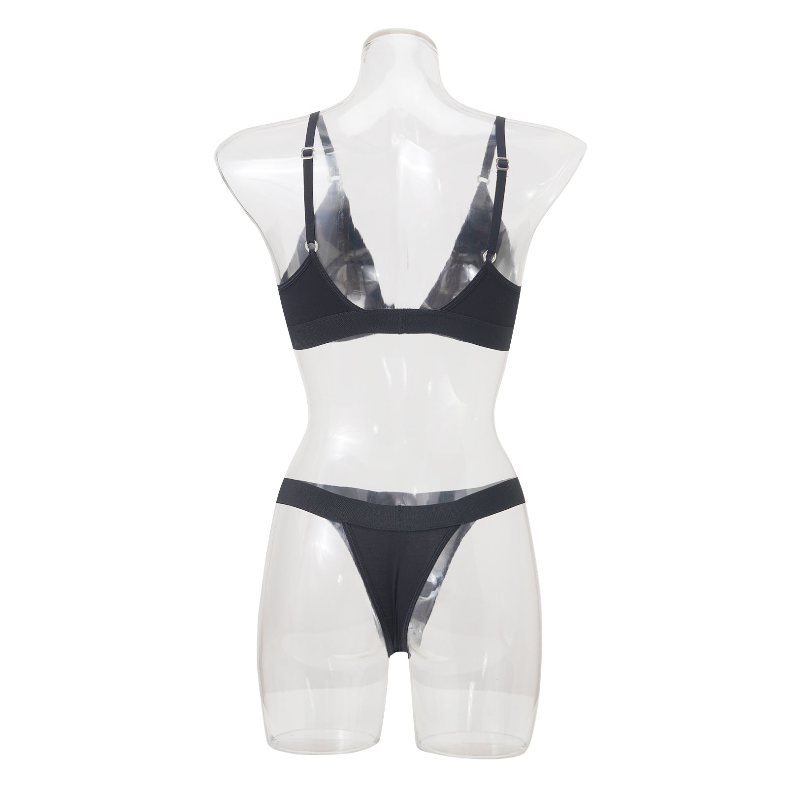 French Triangle Wireless Bra & Thong Set
