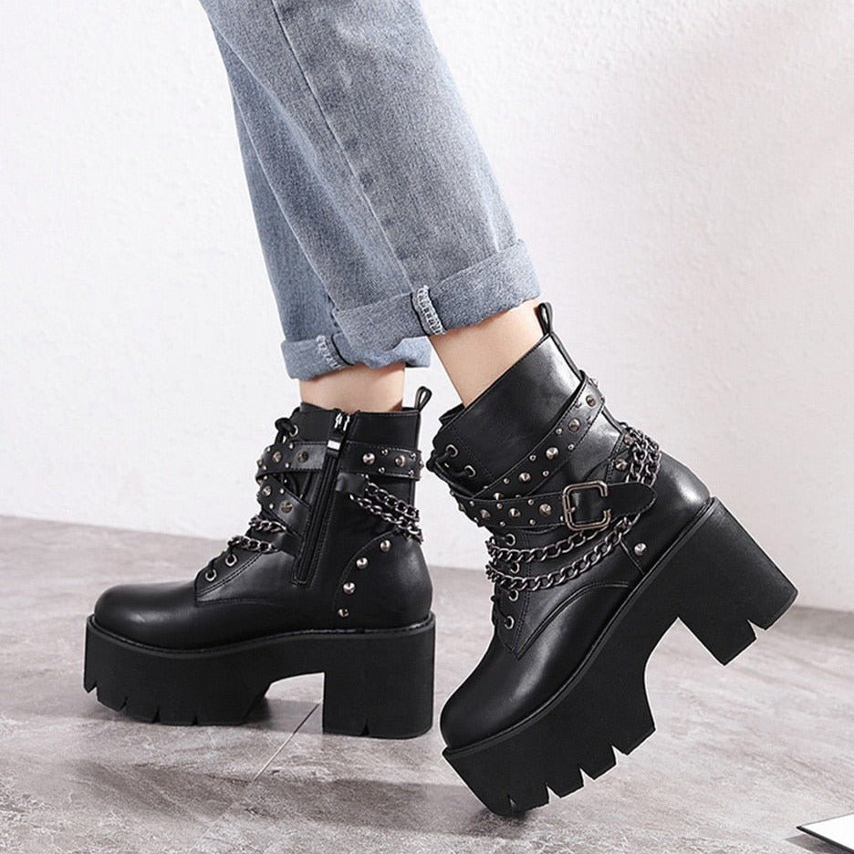 Gothic Style Aesthetic Boots