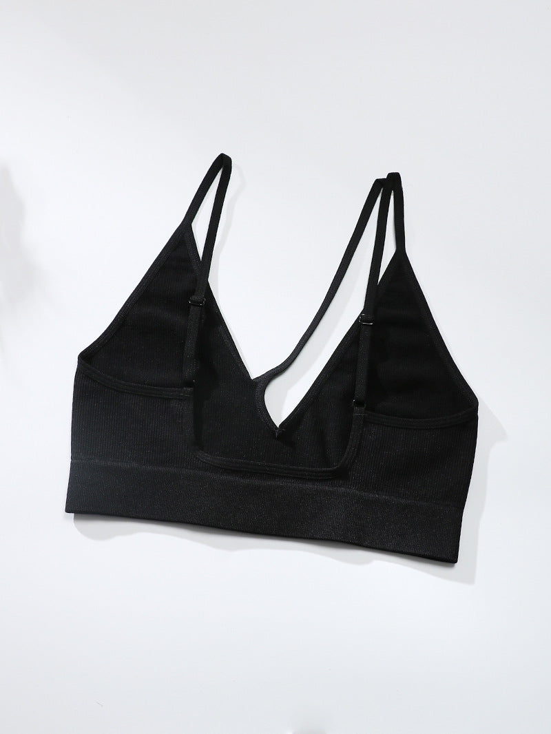 Ladies' Solid Color Hollow Out Bra