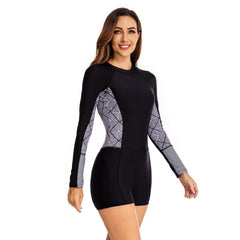 Rashguard One Piece Long Sleeve Swimwear