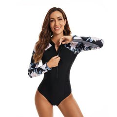 Rash Guard Long Sleeve One Piece Swimsuit