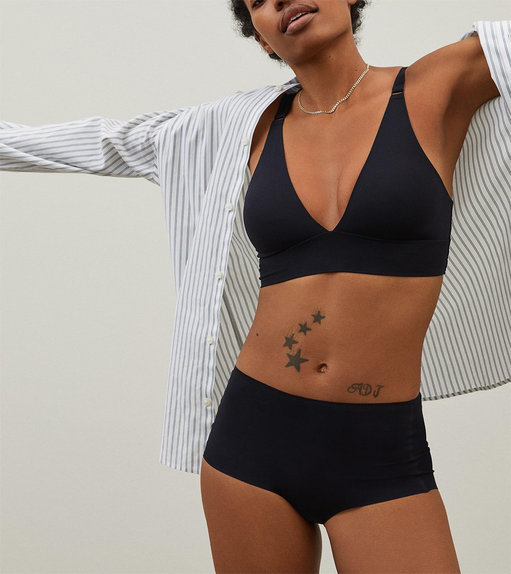 The Invisible Push Up Wireless Bra Black