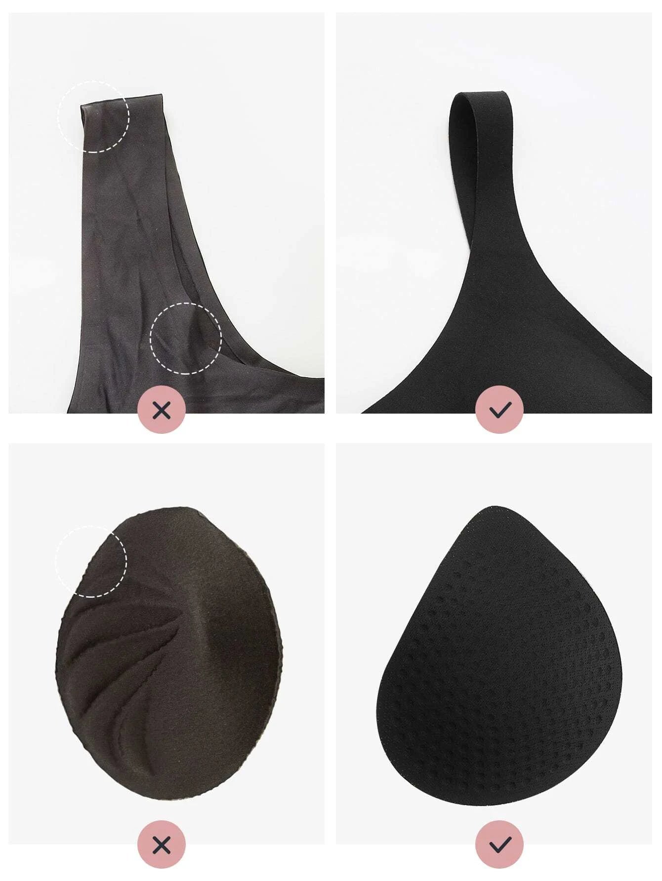 Wireless Racerback Lounge Bra Black