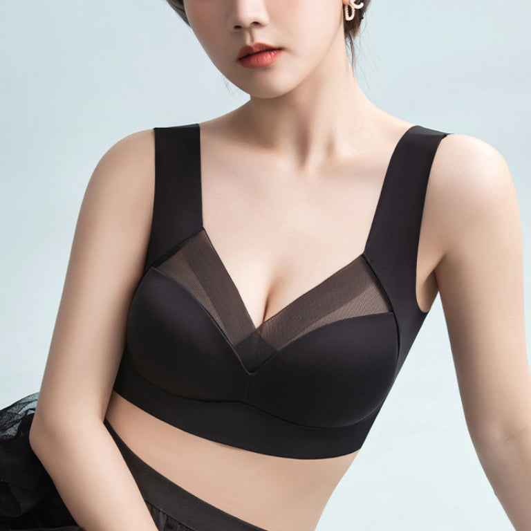 Minimizer Mesh CrossOver Wireless Bra with Cooling