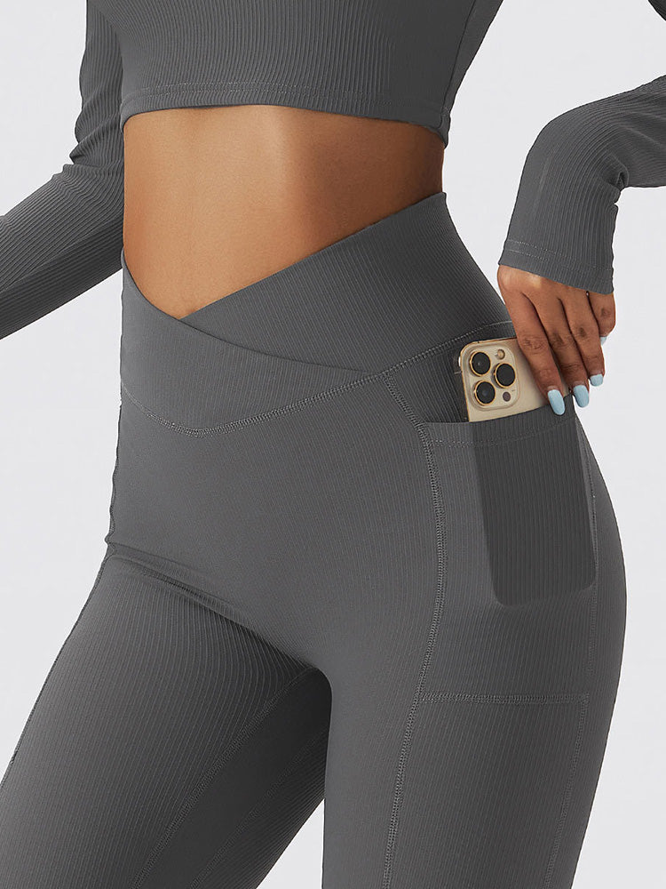 Live In Rib Crossover Pocket Leggings