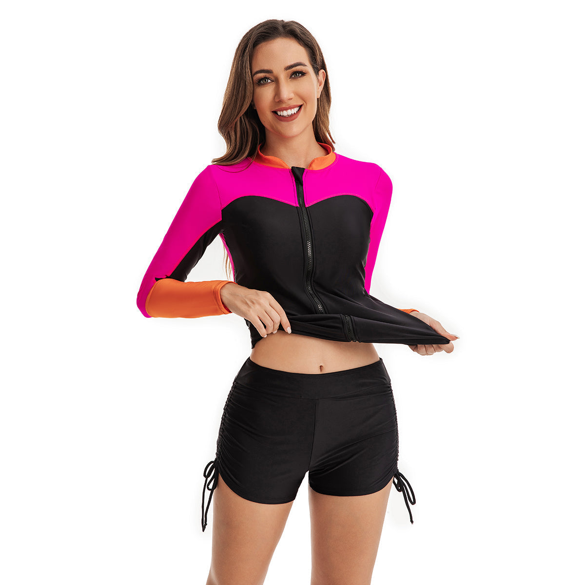 Vivid Color Surfing Swimsuits 2 Piece Bathing Suit