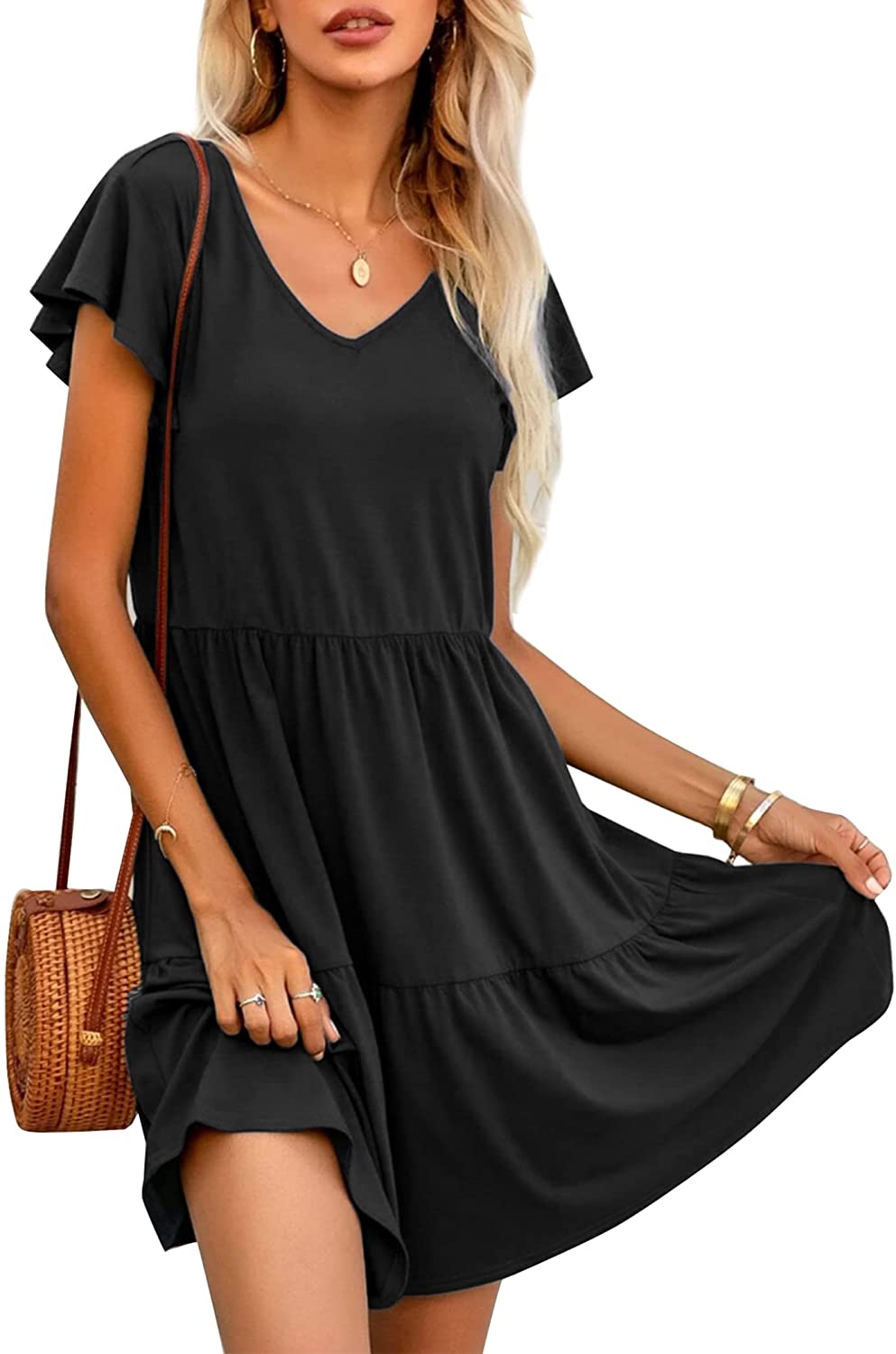 Ruffle Sleeve Dresses