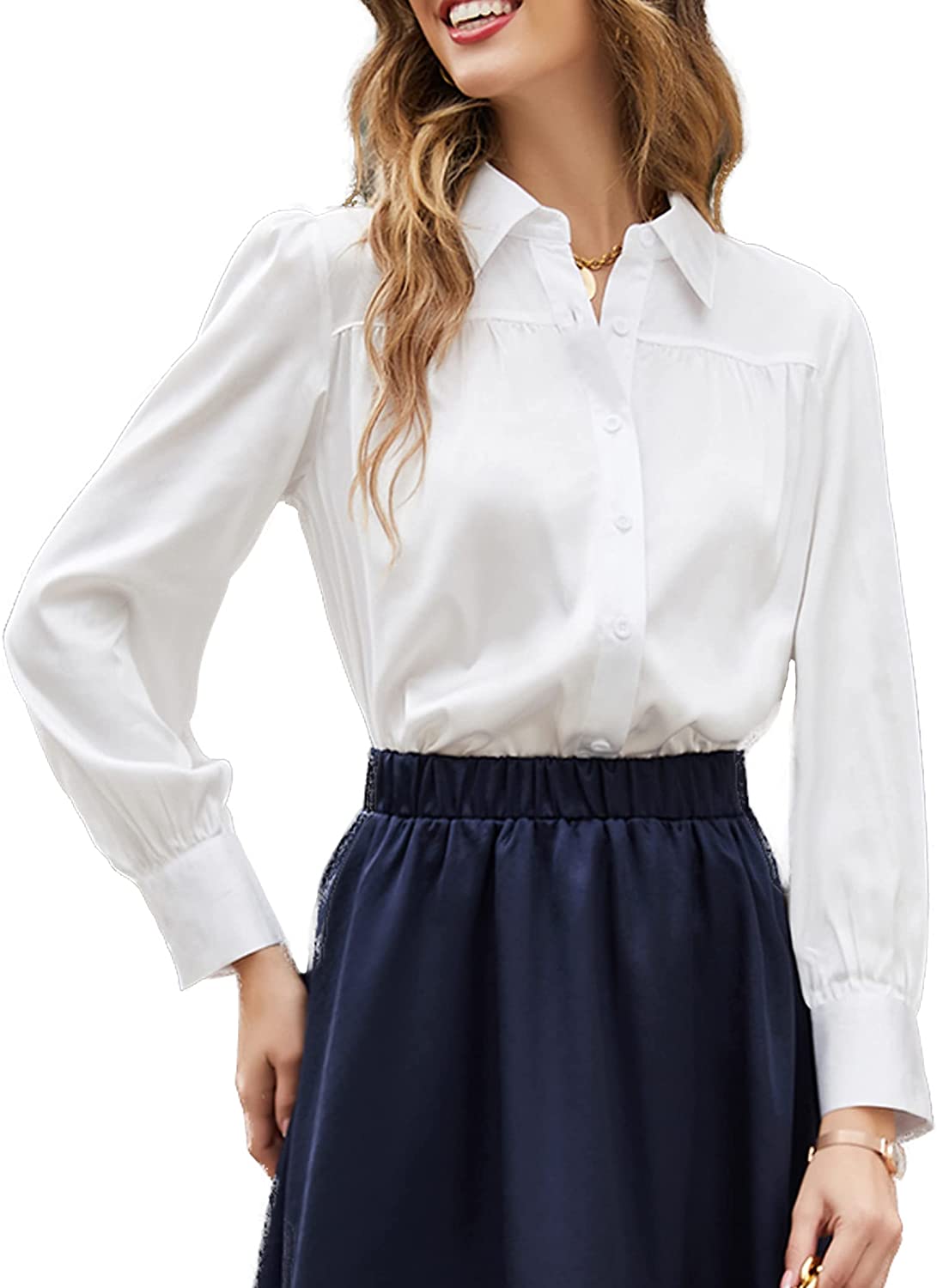 Satin Silk Formal Blouse