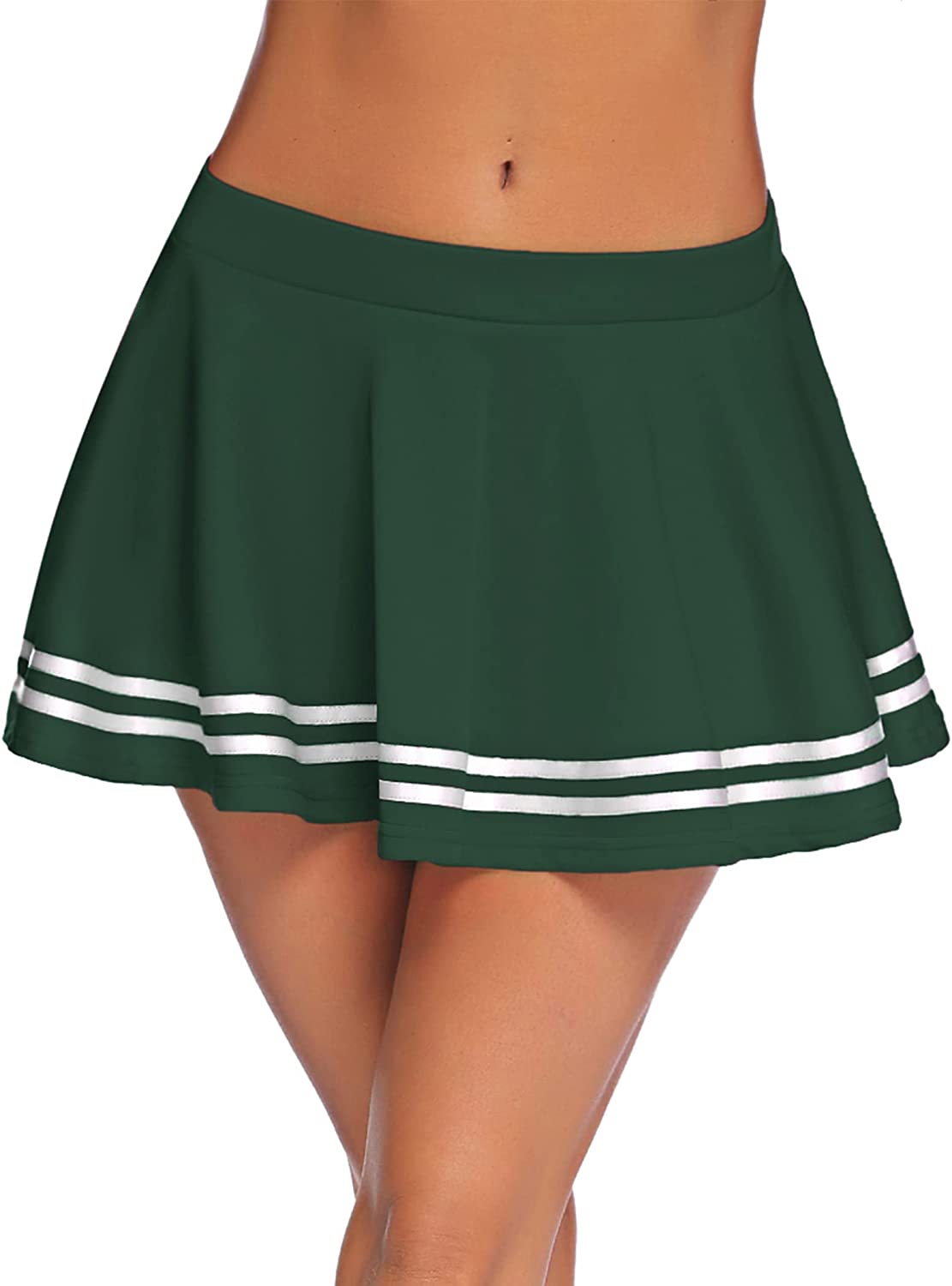 Avidlove Mini Skirt Pleated Elastic Waist Ruffle Sailor Skirts School Uniform Skirts Cheerleader