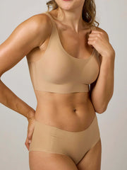 Classic Zero Wireless Bra Her Brownie