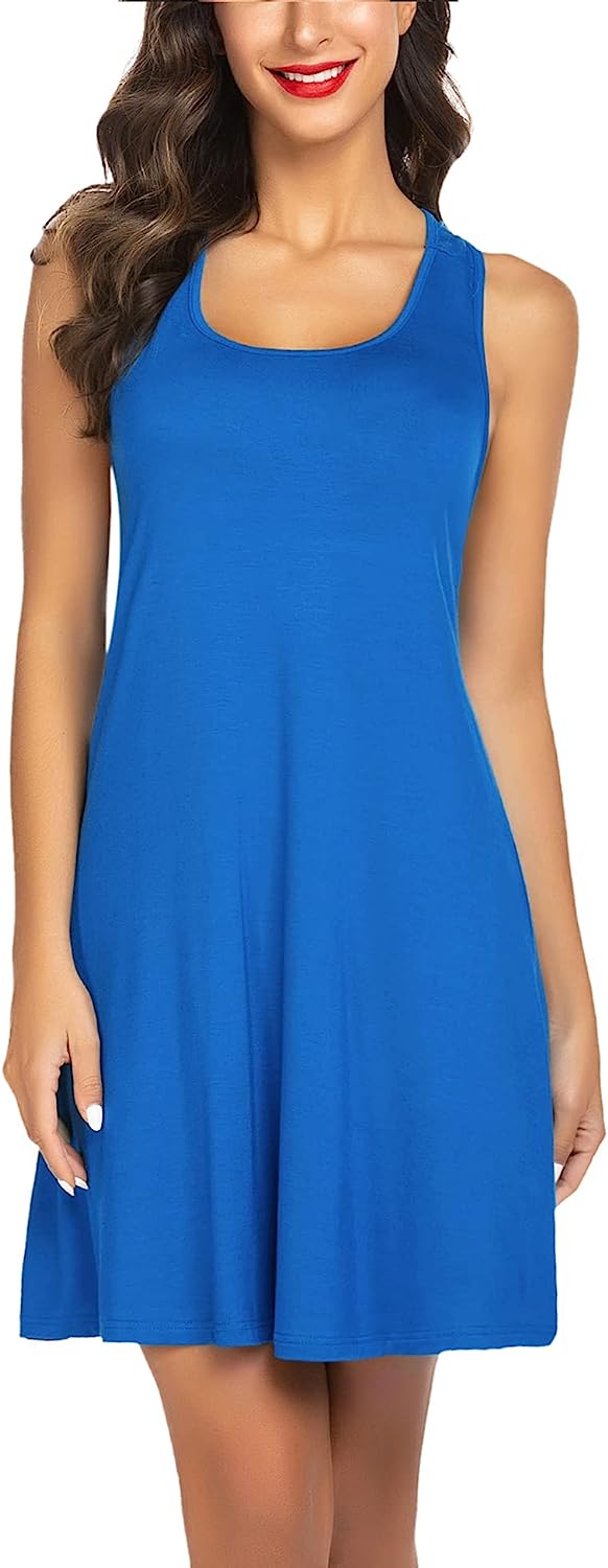 Avidlove Sleepwear for Tank Nightgown Chemise Racerback Sleeveless Sleep Dress