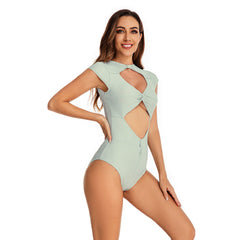 Cap Sleeve Surfing Swimsuits Bathing Suit