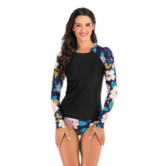Long Sleeve 2 Piece Swimsuit Bathing Suit for Women