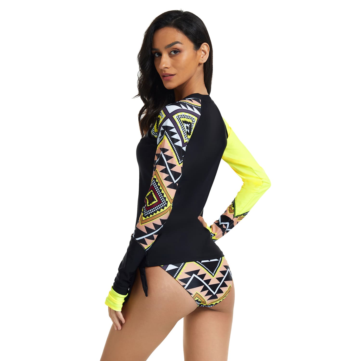 Rash Guards Swim Shirt Two Piece Swimsuit