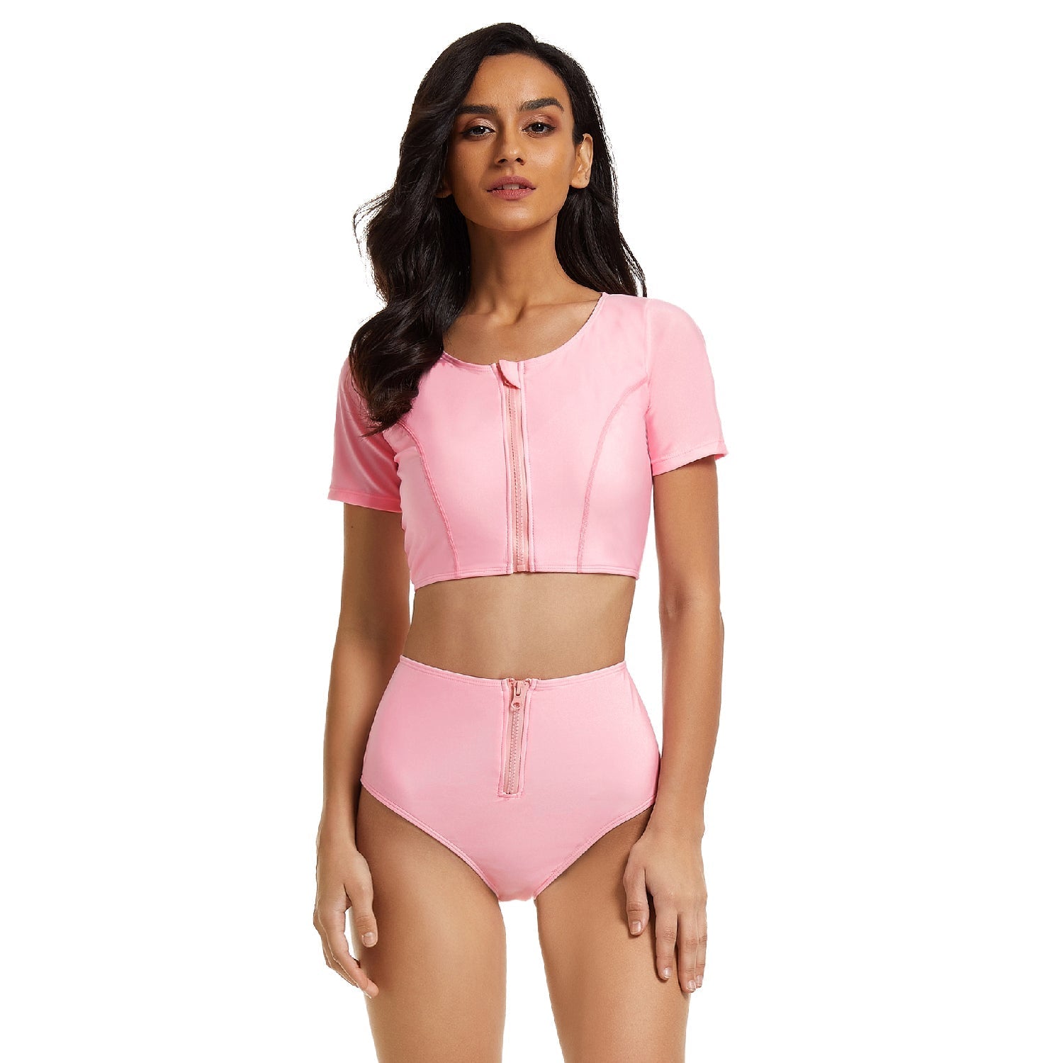 Rash Guard for Short Sleeve Swimsuits Two Piece Rash Guard