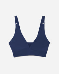 The Invisible Push Up Wireless Bra Blue