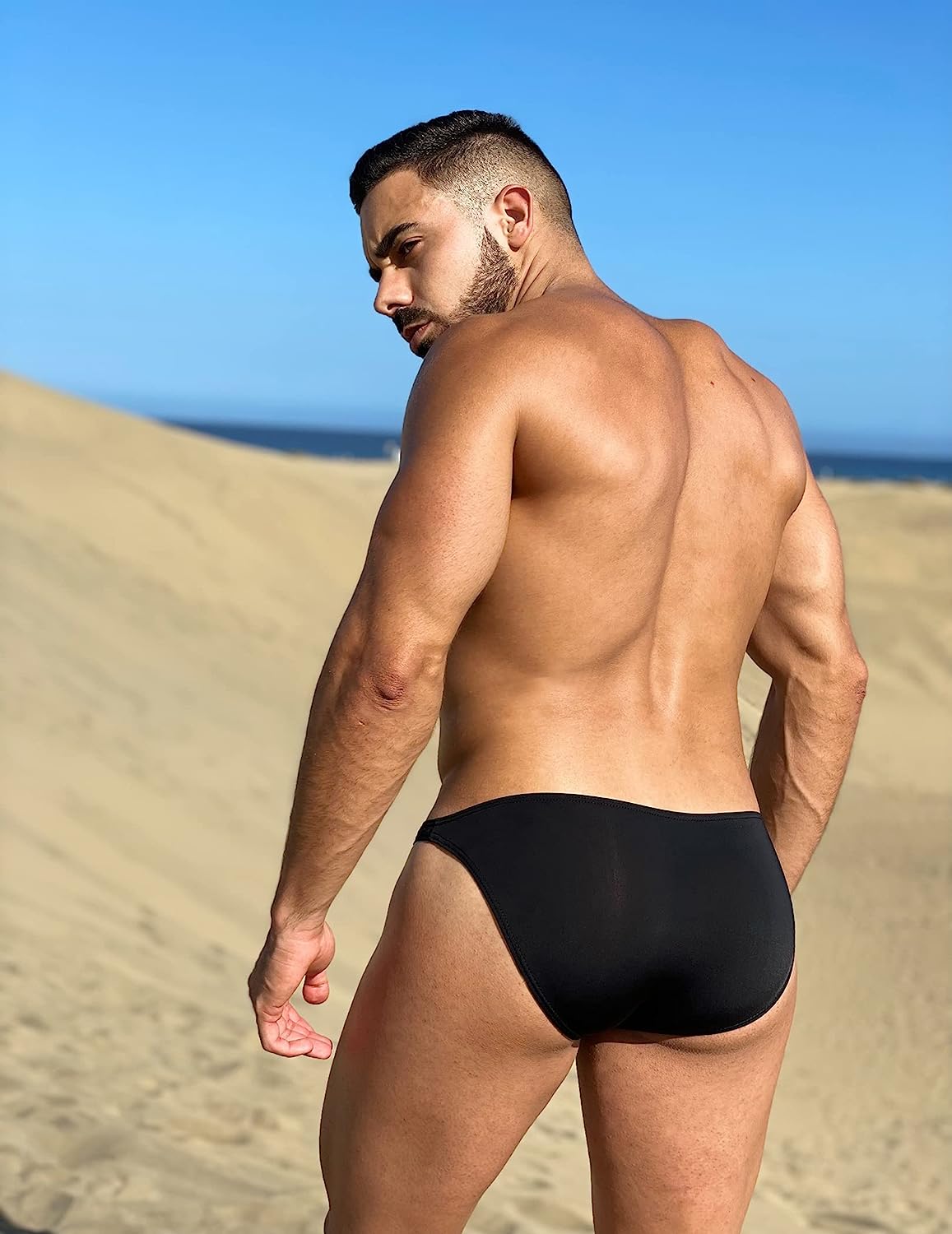 Avidlove Underwear Men's 4 Pack Classic Low Rise Stretchy Hip Briefs Bikini
