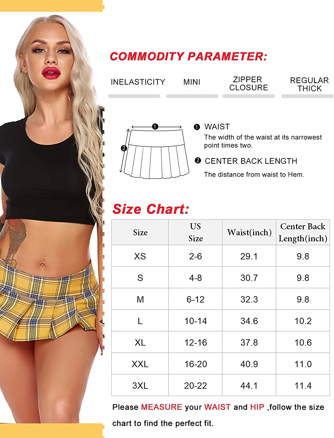 Avidlove Lingerie Role Play Costume Mini Plaid Skirt Schoolgirl Outfits