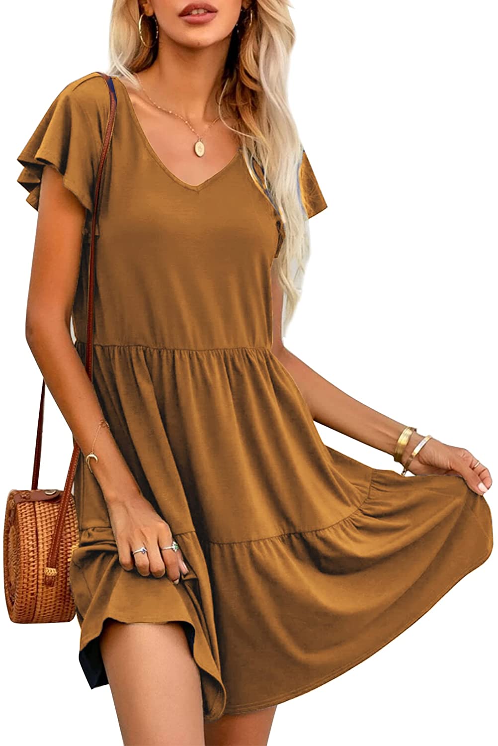 Ruffle Sleeve Dresses