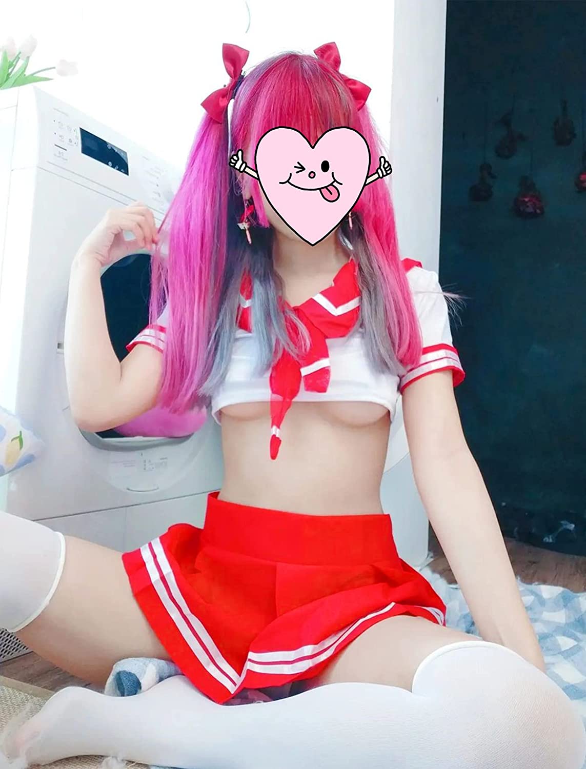 Avidlove Mini Skirt Pleated Elastic Waist Ruffle Sailor Skirts School Uniform Skirts Cheerleader