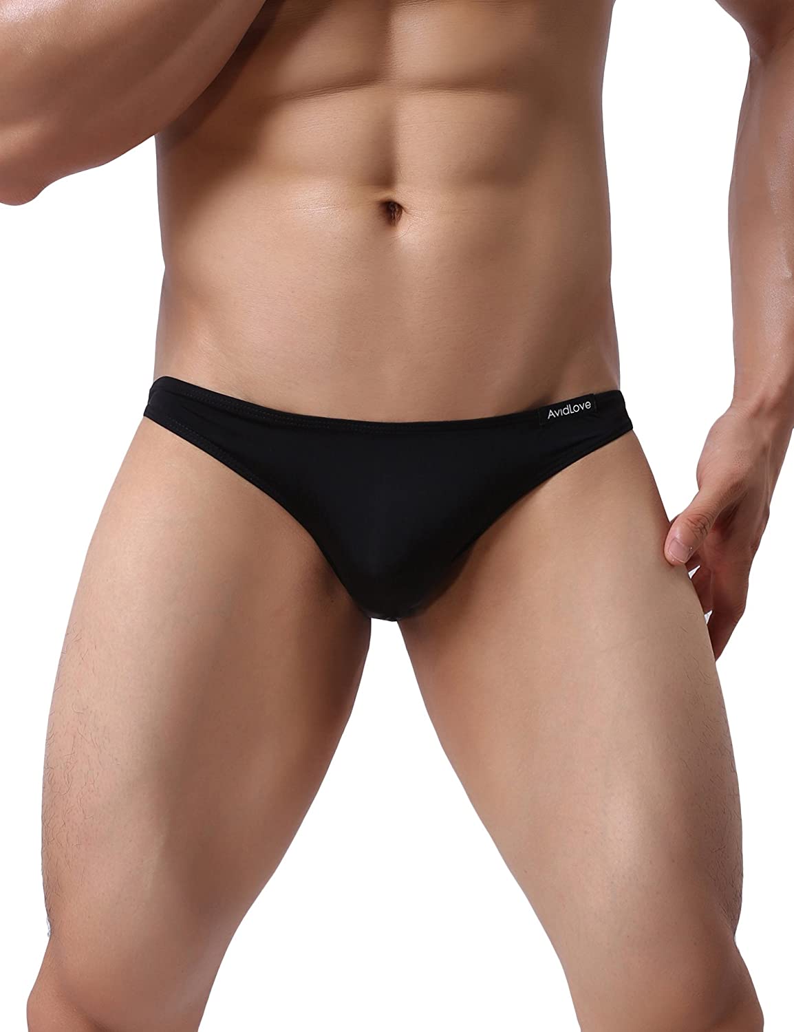 Avidlove Underwear Men's 4 Pack Classic Low Rise Stretchy Hip Briefs Bikini