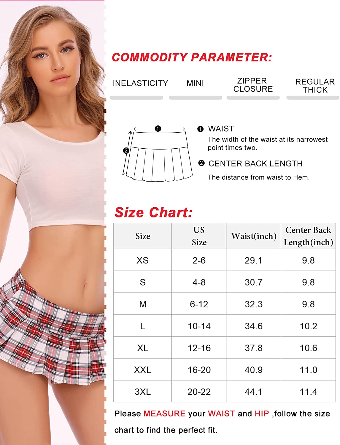 Avidlove Lingerie Role Play Costume Mini Plaid Skirt Schoolgirl Outfits