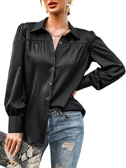 Satin Silk Formal Blouse