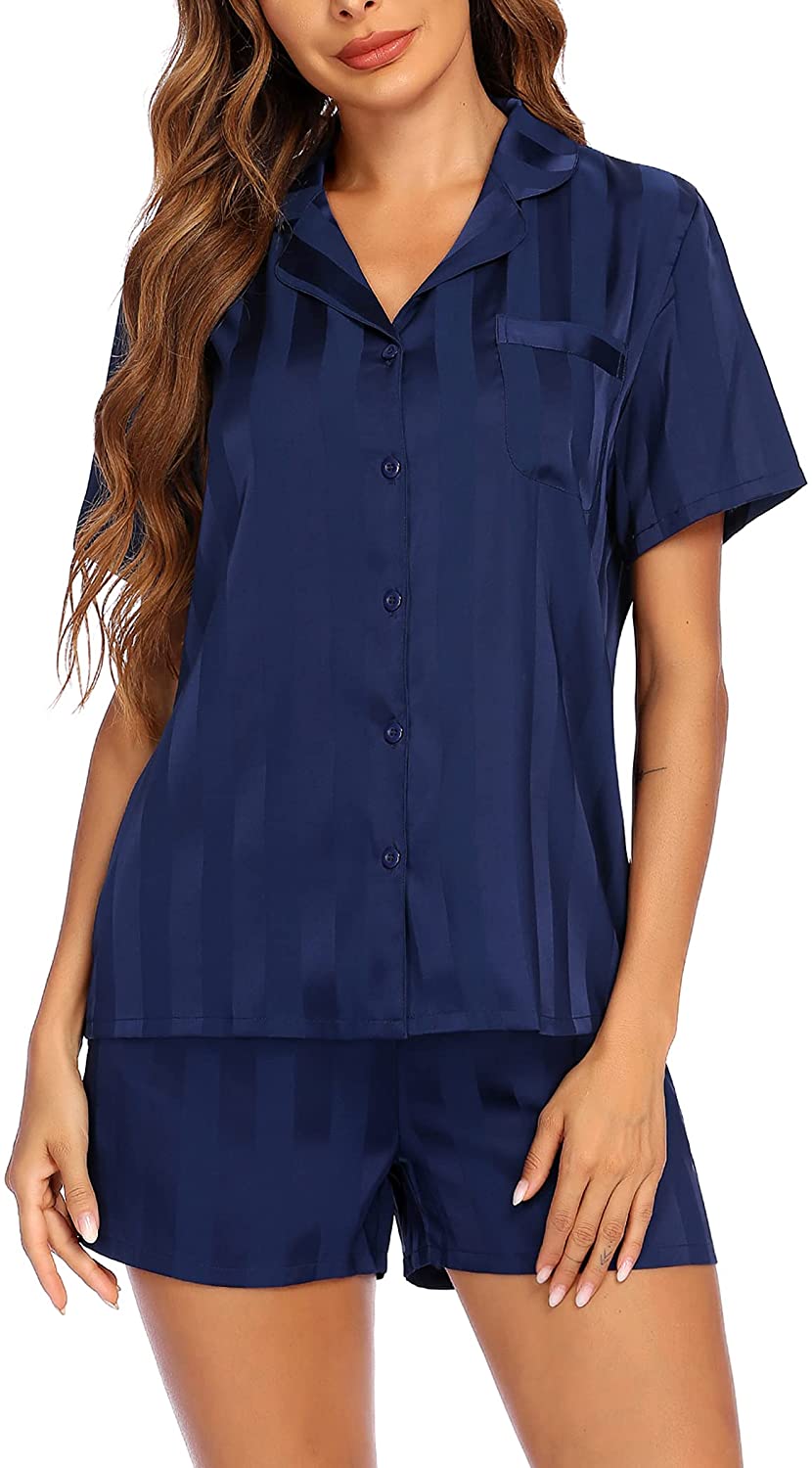Silk Short Sleeve Pajama Set