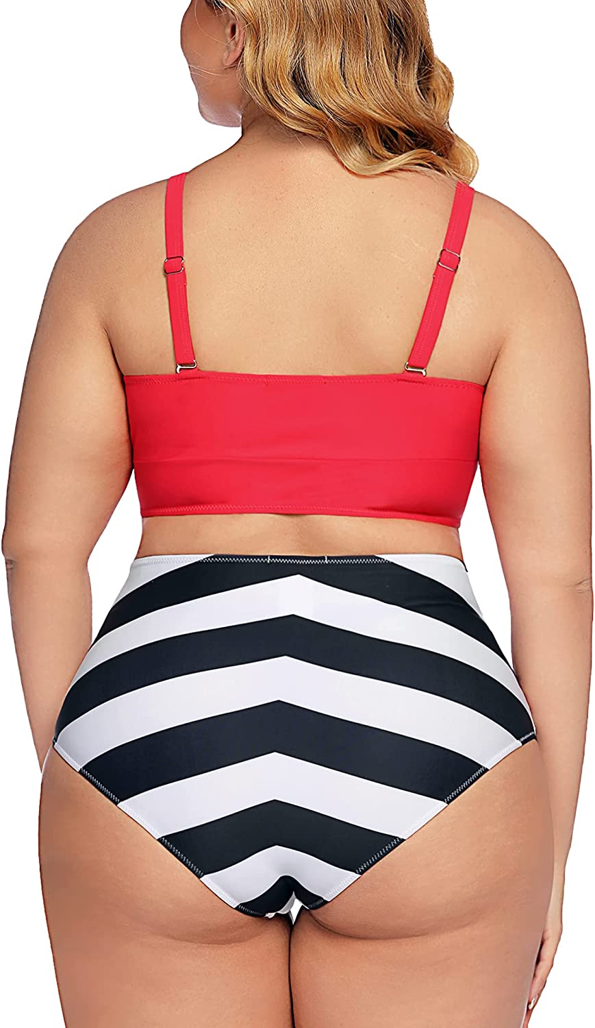 Avidlove Swimsuit for High Waisted Bikini Tummy Control 2 Piece Swimwear Bathing Suits S~4XL
