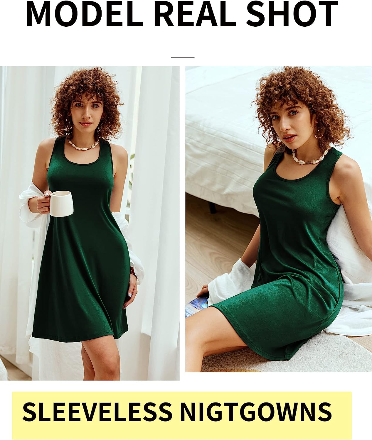 Avidlove Sleepwear for Tank Nightgown Chemise Racerback Sleeveless Sleep Dress