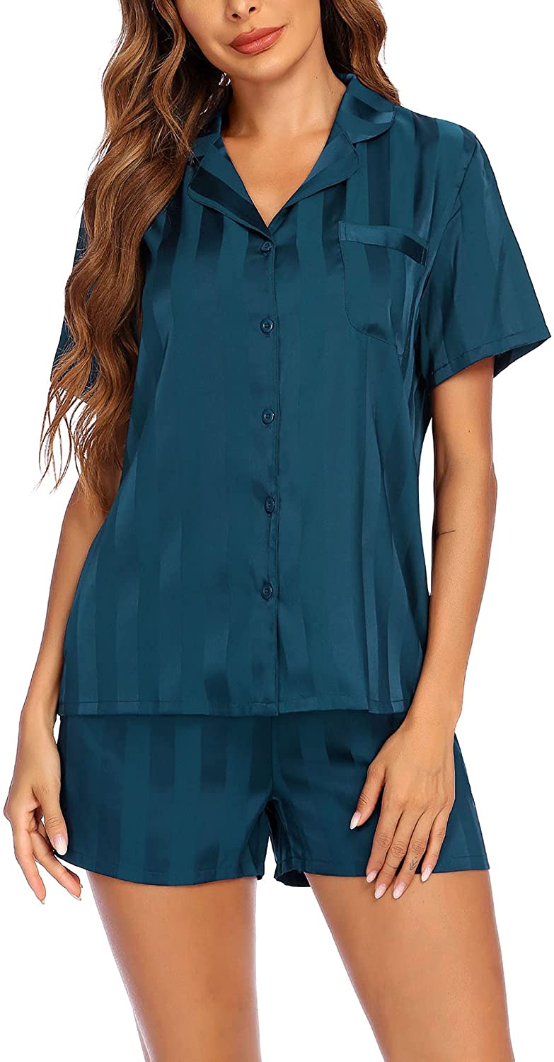 Silk Short Sleeve Pajama Set