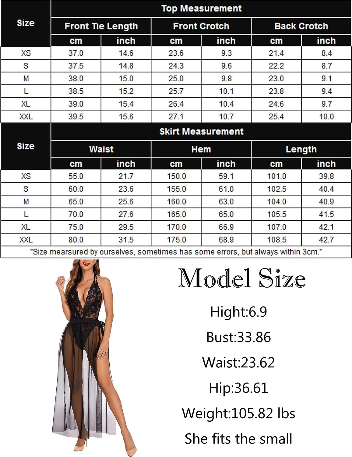 Avidlove Lingerie Nightgowns Deep V Lace Bodysuit Mosaic Lace Teddy Mesh Skirt