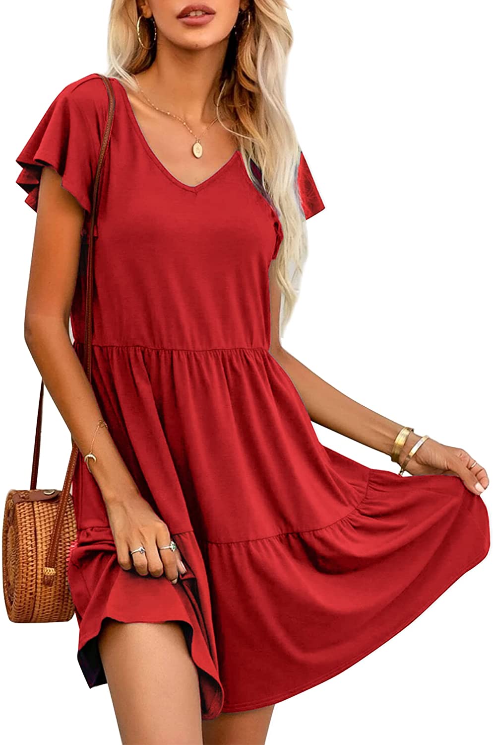 Ruffle Sleeve Dresses