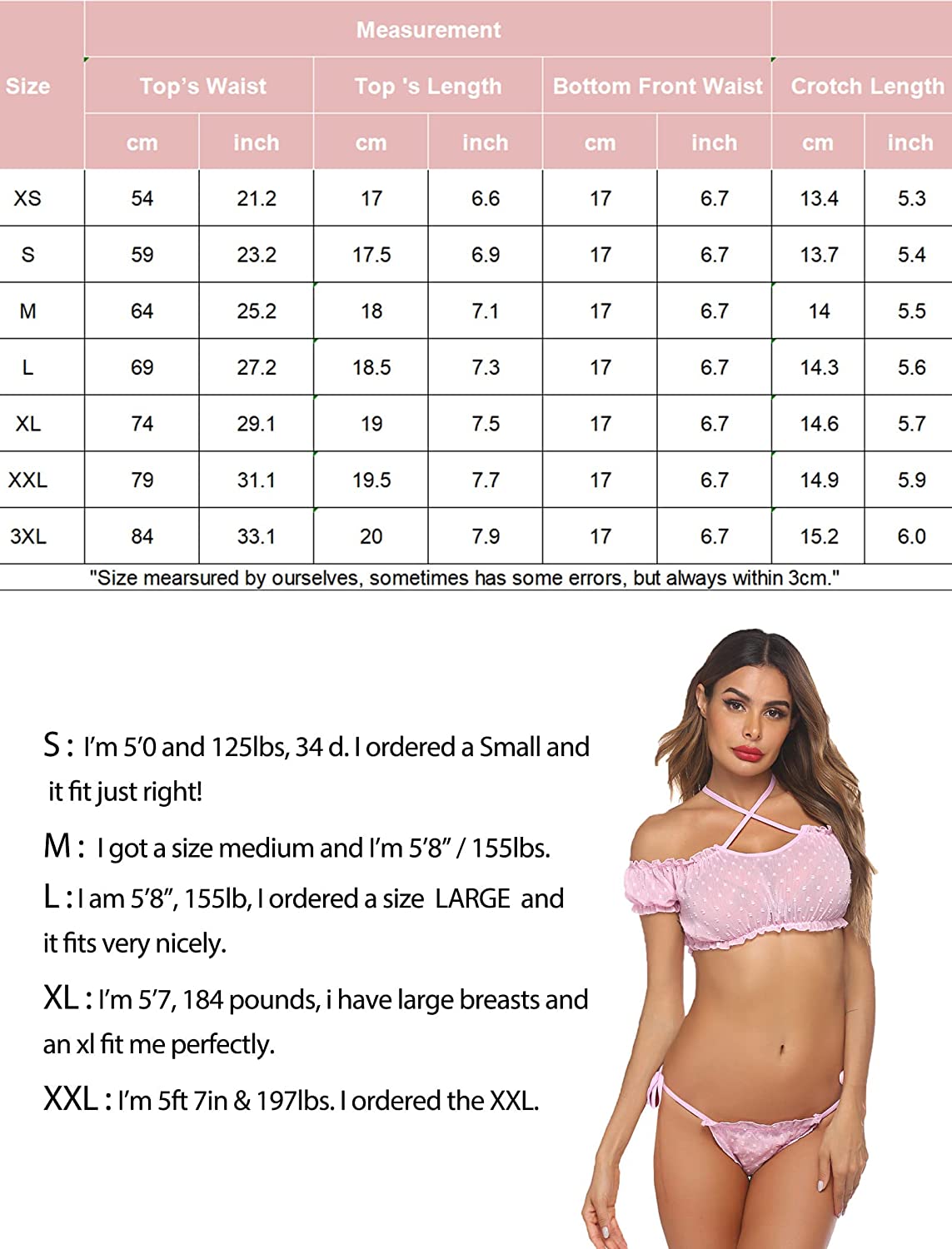 Avidlove Bra and Panty Set Ruffle Lingerie Set Mesh Babydoll Chemise