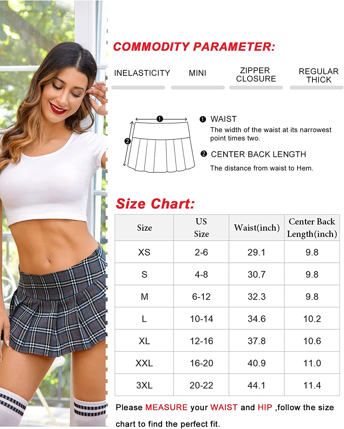 Avidlove Lingerie Role Play Costume Mini Plaid Skirt Schoolgirl Outfits