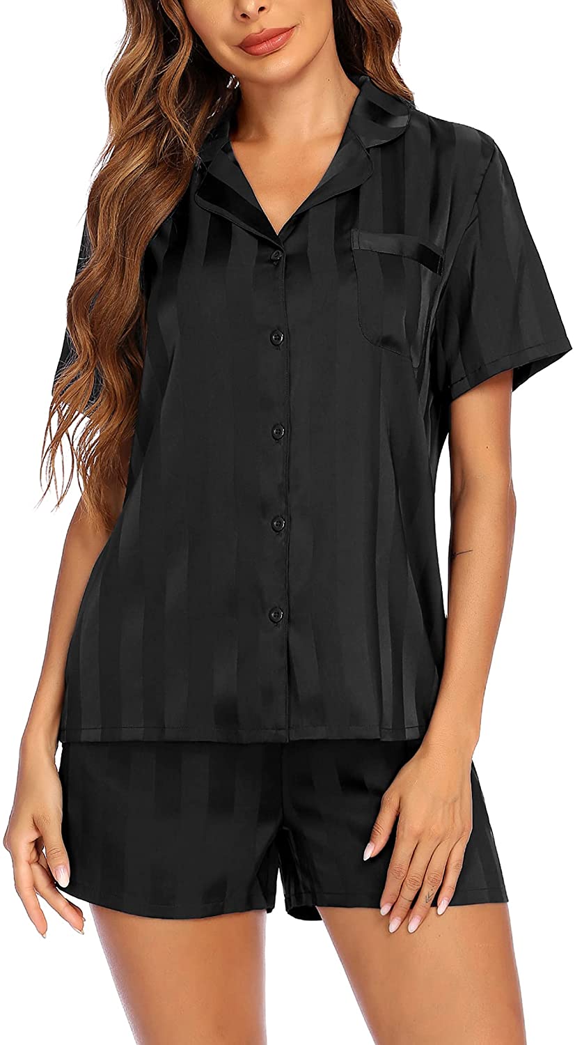 Silk Short Sleeve Pajama Set