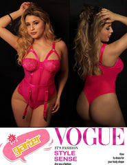 Avidlove Teddy Lingerie for with Garter Belt One Piece Lingerie Naughty Strappy Lingerie Lace Exotic Bodysuit