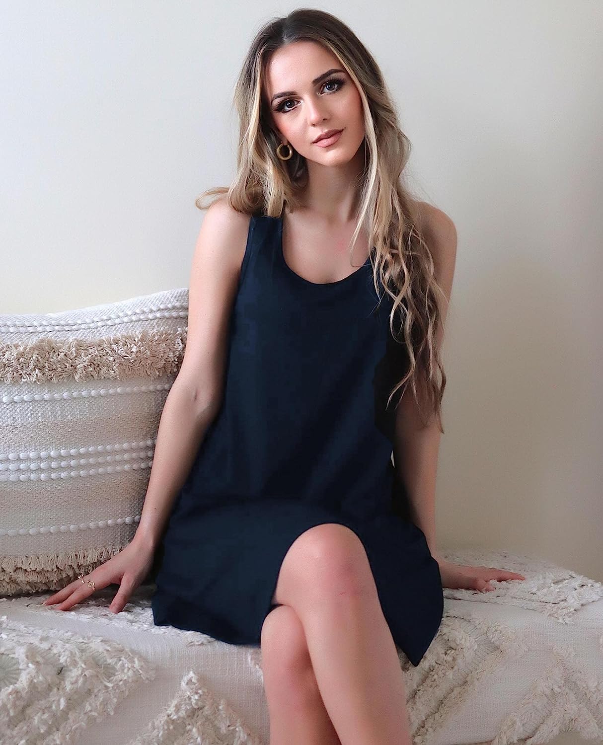 Avidlove Sleepwear for Tank Nightgown Chemise Racerback Sleeveless Sleep Dress