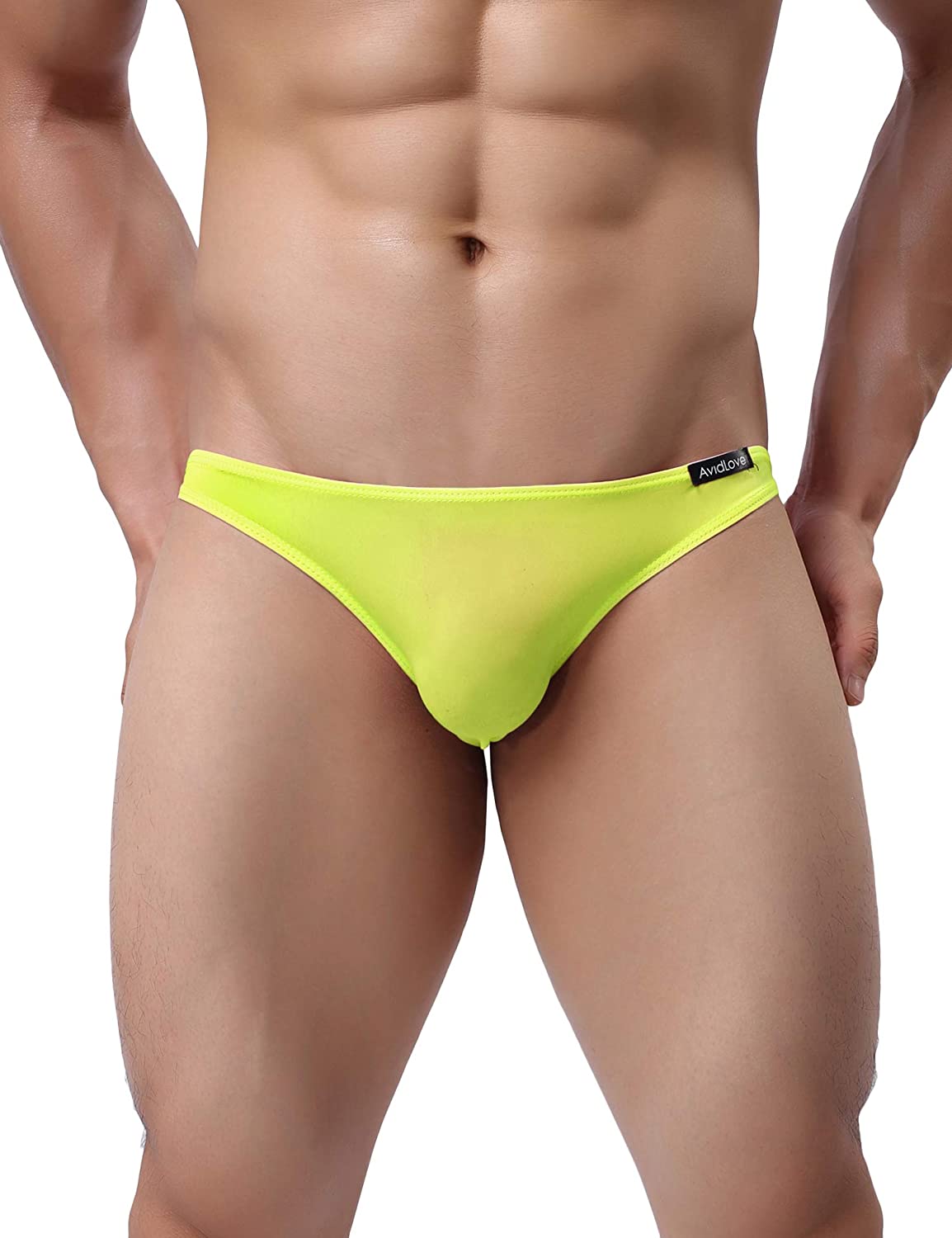 Avidlove Underwear Men's 4 Pack Classic Low Rise Stretchy Hip Briefs Bikini