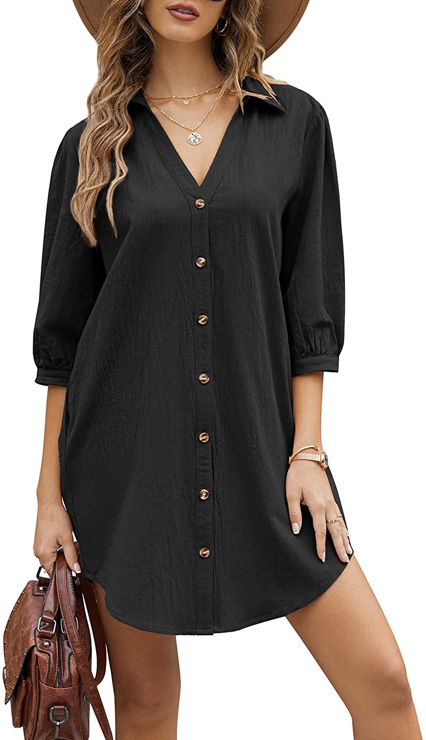 Button Tunic Dress